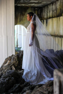 Soft White Wedding Dress with Veil – Size XS | Thrift Finds-21